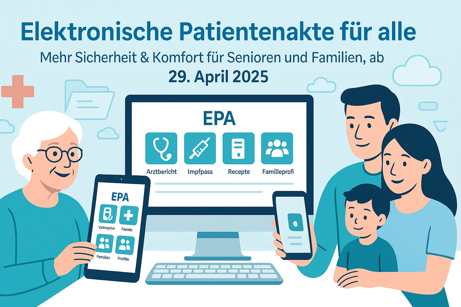 Elektronische Patientenakte startet bundesweit: Was bedeutet das für Senioren und Familien?