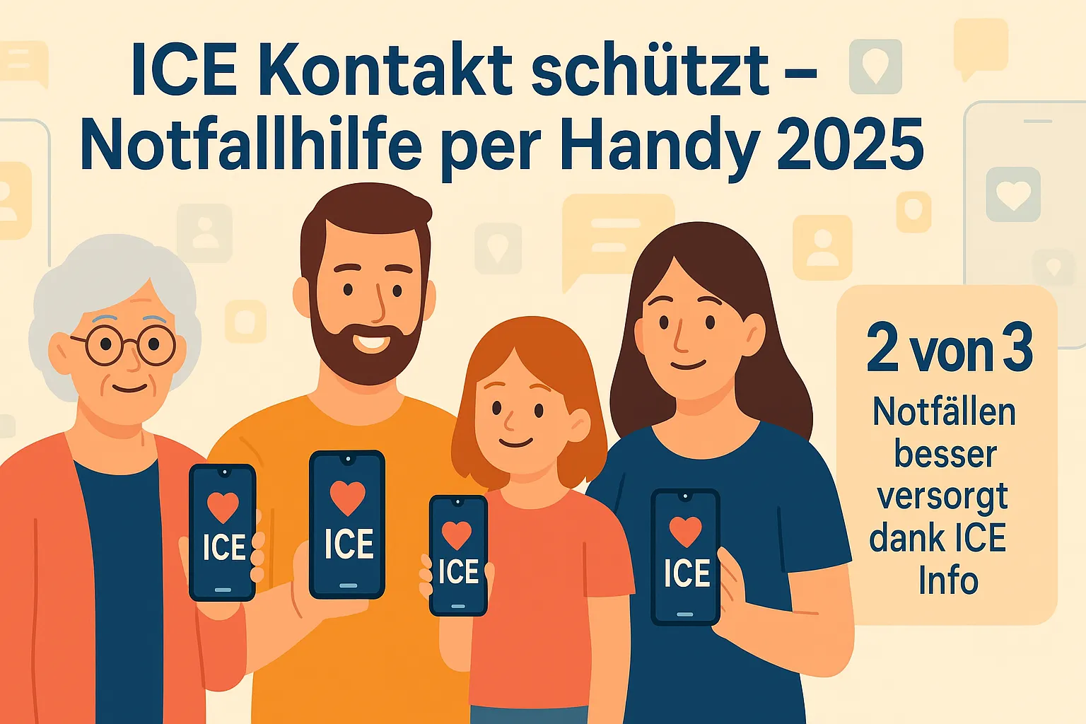 Beitragsbild: ICE Kontakt einfach erstellen – So sichern Sie sich und Ihre Familie 2025 ab